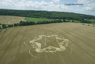 aerial of Cley Hill from tt