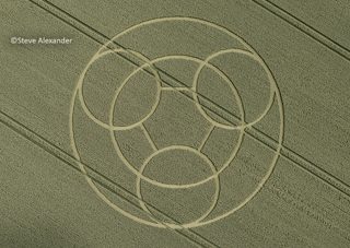 aerial of Wayland's Smithy from tt
