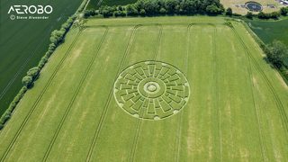 aerial of Sixpenny Handley from tt