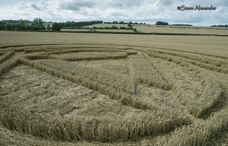 aerial of Preston Candover from tt
