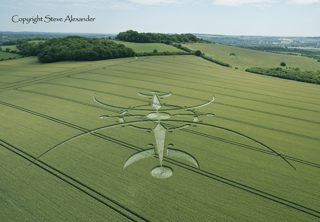 aerial of Clearbury Ring from tt