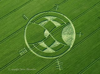 aerial of Silbury Hill from tt