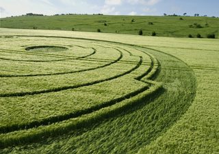 aerial of Barbury Castle from tt