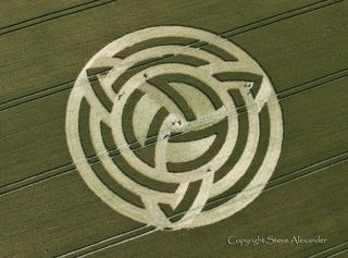 aerial of Milk Hill