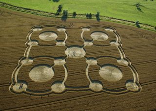 aerial of Avebury Manor