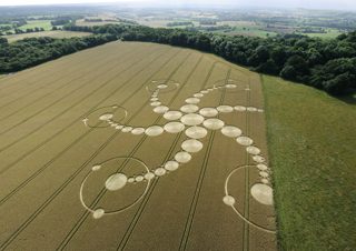 aerial of Martinsell Hill