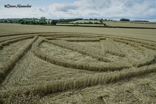 aerial of Preston Candover from tt
