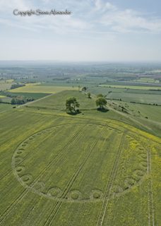 aerial of Oliver's Castle from tt