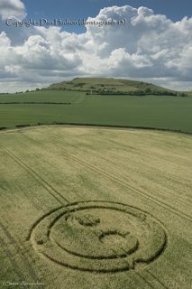 aerial of Cley Hill from tt