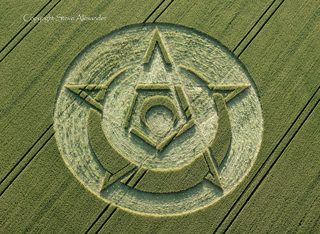 aerial of Rollright Stones from tt