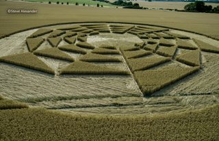 aerial of Barbury Castle from tt