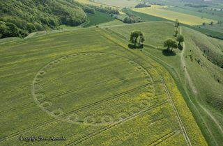 aerial of Oliver's Castle from tt