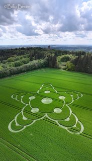 aerial of South Brewham from tt