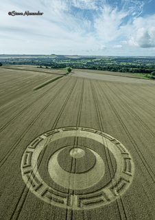 aerial of Etchilhampton from tt