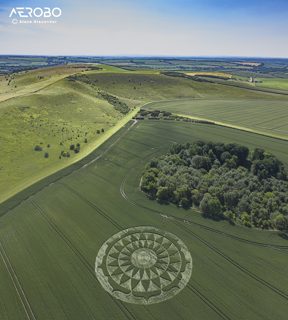 aerial of Ogbourne St George from tt