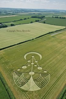 aerial of Badbury Rings from tt