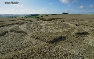 aerial of Hackpen Hill from tt