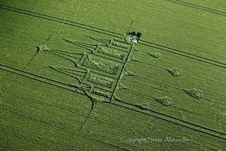 aerial of Stanton St Bernard from tt