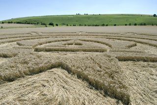 aerial of Pewsey White Horse