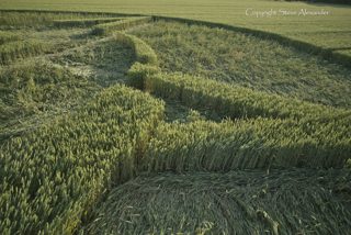 aerial of Rollright Stones from tt
