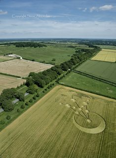 aerial of Badbury Rings from tt