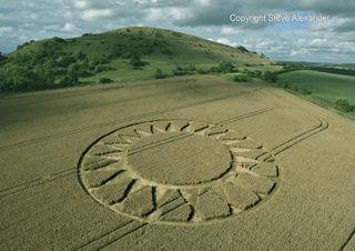 aerial of Cley Hill from tt