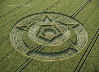 aerial of Rollright Stones from tt