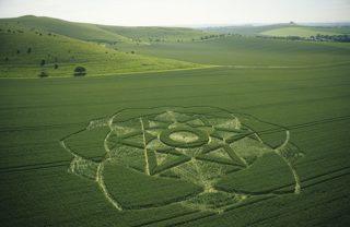aerial of Milk Hill