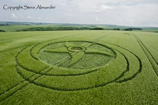 aerial of Silbury Hill from tt