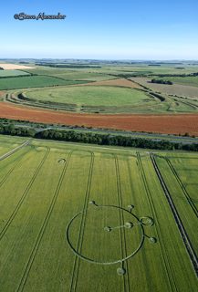 aerial of Yarnbury Castle from tt