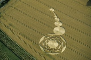 aerial of Uffington White Horse from tt