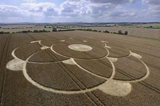 aerial of Winterbourne Bassett