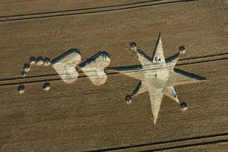 aerial of Milk Hill