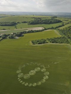 aerial of Walbury Hill