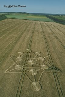 aerial of Badbury Rings from tt