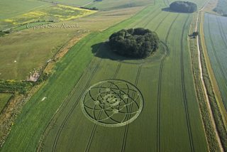 aerial of Hackpen Hill from tt