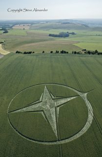 aerial of Milk Hill from tt
