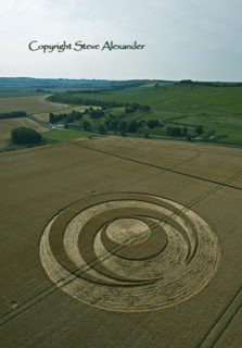 aerial of Barbury Castle