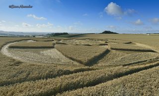 aerial of Hackpen Hill from tt