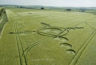 aerial of Avebury from tt