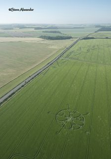 aerial of Winterbourne Stoke from tt