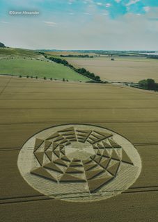 aerial of Barbury Castle from tt