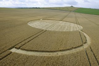 aerial of Alton Barnes from tt