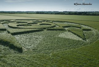 aerial of Hackpen HIll from tt