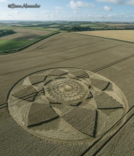 aerial of Hackpen Hill from tt