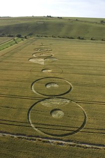 aerial of Pewsey White Horse