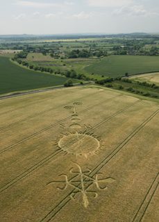 aerial of Milk Hill