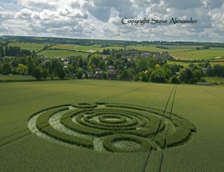 aerial of Cow Drove Hill from tt