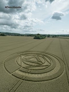 aerial of Preston Candover from tt