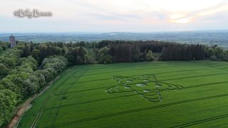 aerial of South Brewham from tt